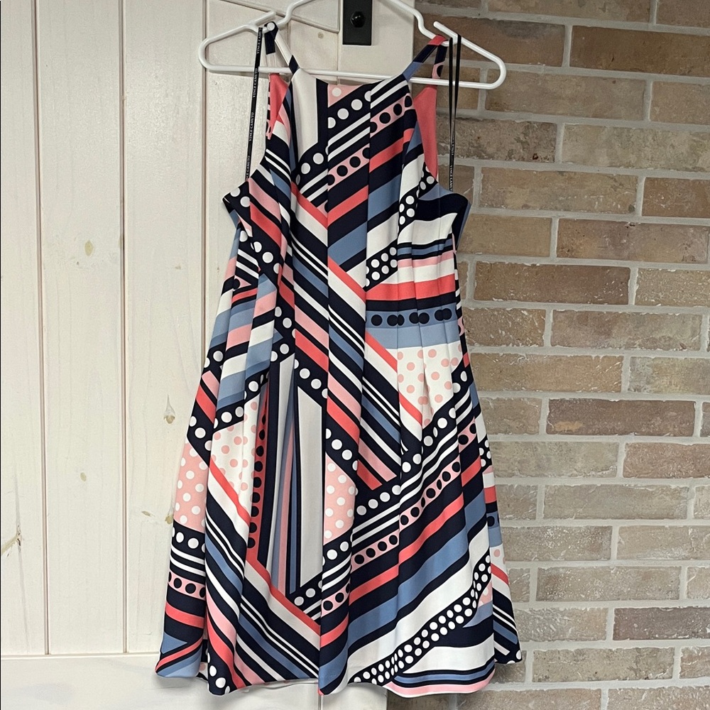 Vince Camuto Multicolor Geometric Mini Dress